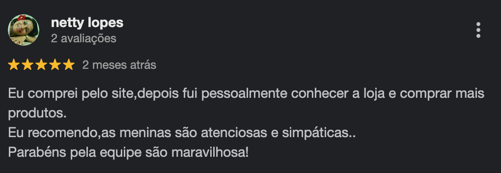 Recomendação Cliente no Google